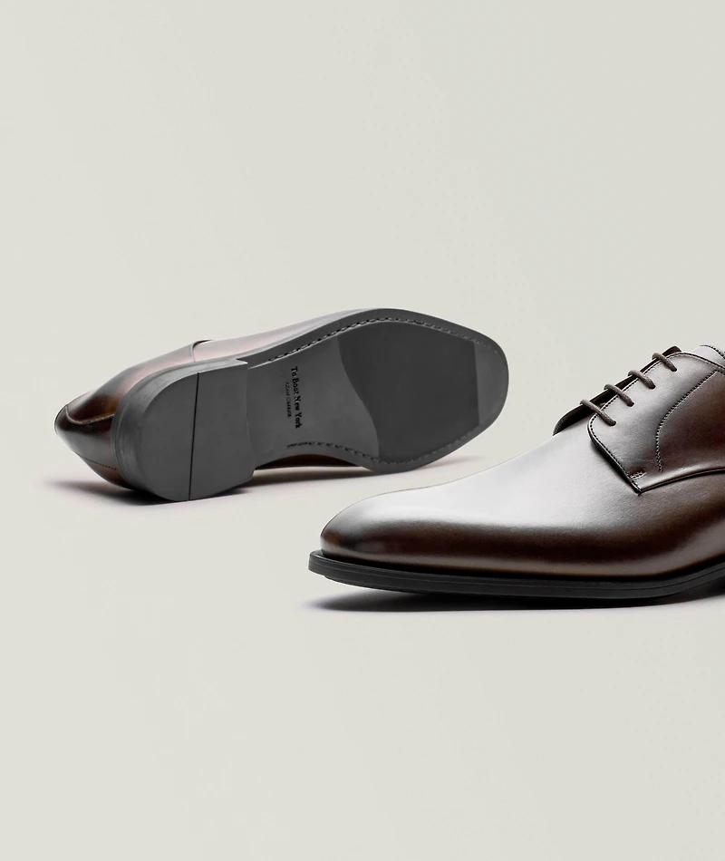 Parsons Burnished Leather Derby Shoes