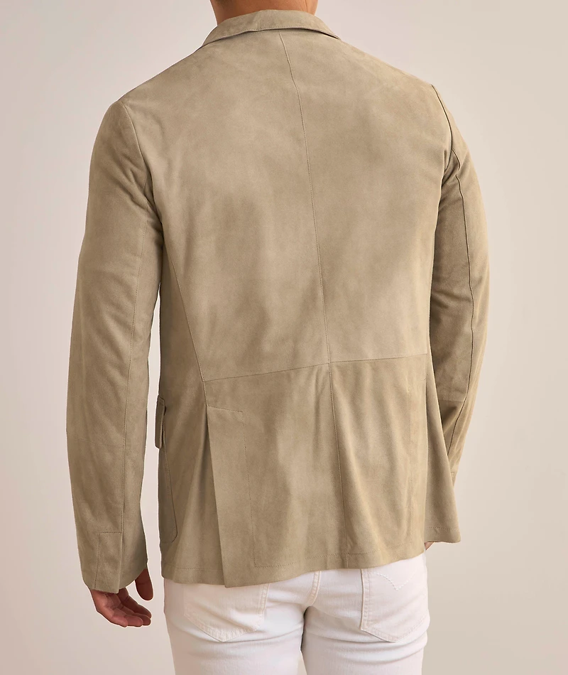 Stand Collar Leather Jacket