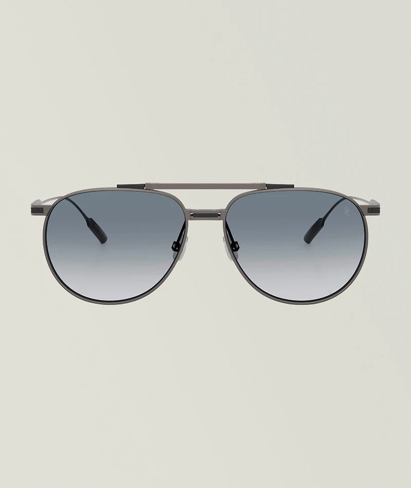 Titanium Pilot Sunglasses 