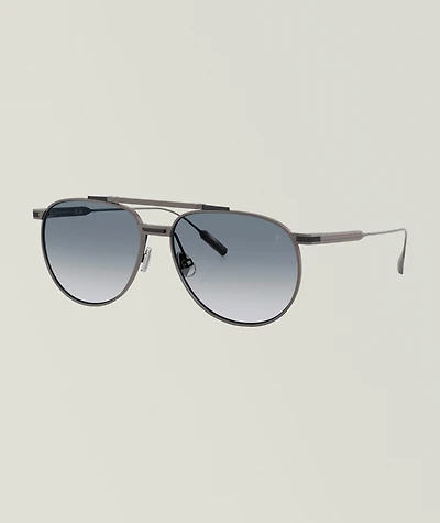 Titanium Pilot Sunglasses 