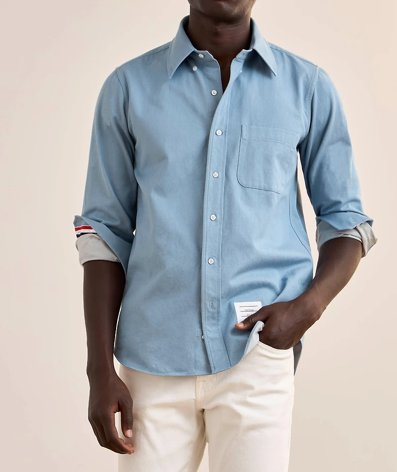 Denim Straight-Fit Shirt