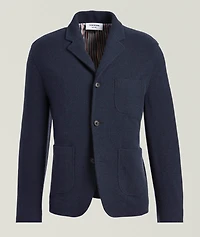 Wool-Silk-Cashmere Sack Sport Jacket