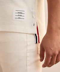Cotton Waffle Tipped Polo