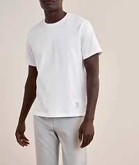 Side Slit Cotton Jersey T-Shirt