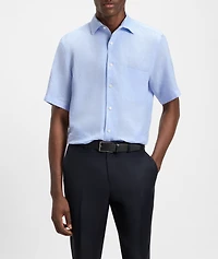 X Beckham Linen Dress Shirt