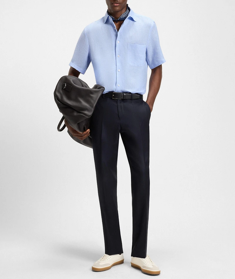 X Beckham Linen Dress Shirt