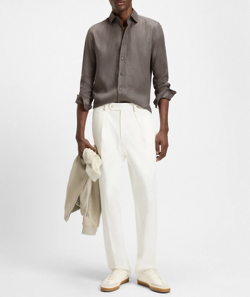 X Beckham Linen Dress Shirt