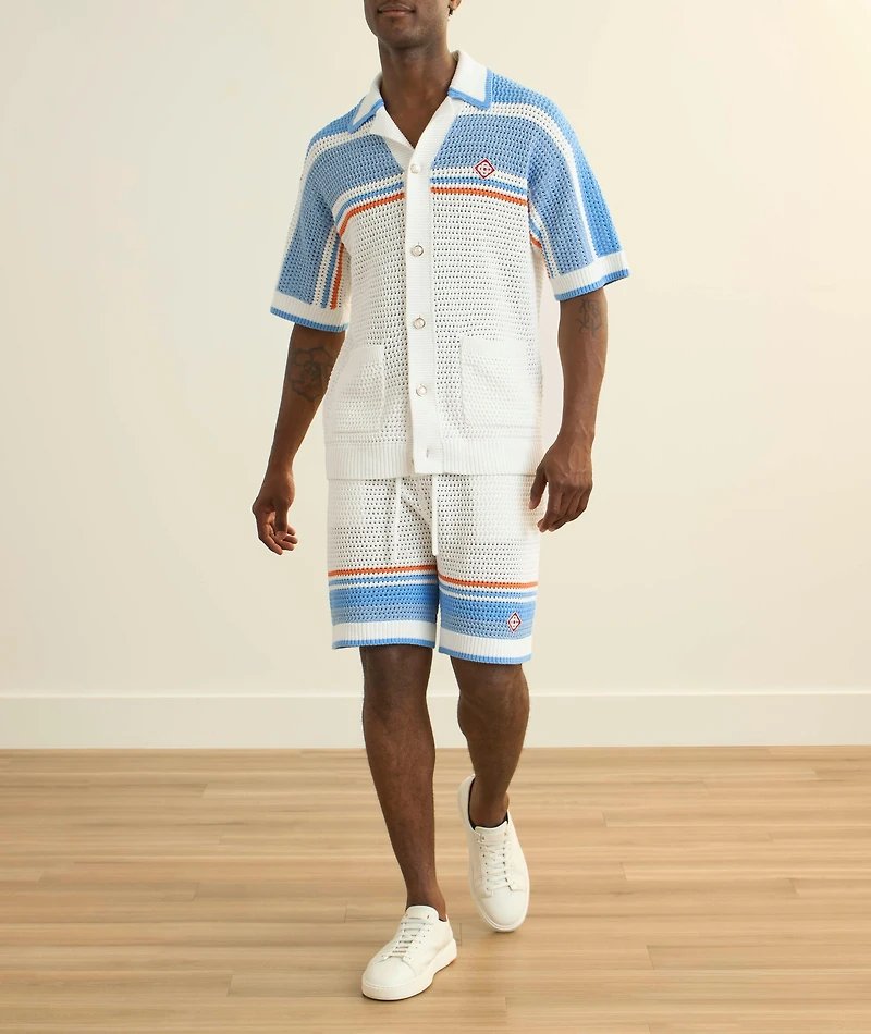 Cotton Tennis Crochet Shirt