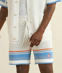 Cotton Tennis Crochet Shorts