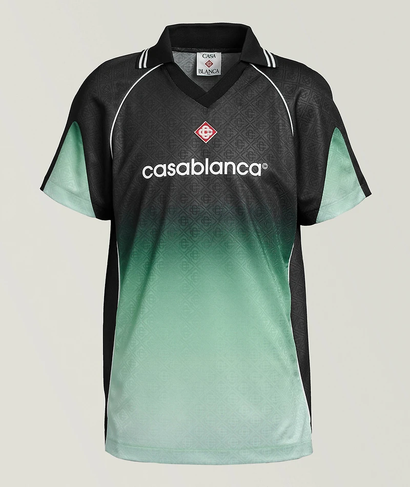 Gradient Monogram Jacquard Soccer Shirt