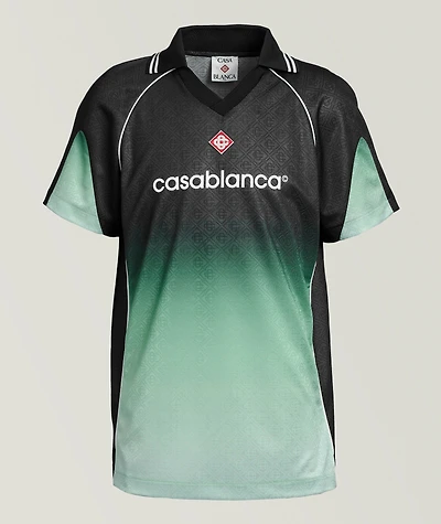 Gradient Monogram Jacquard Soccer Shirt