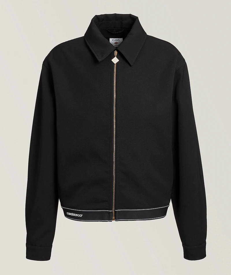 Logo Wool Blouson Jacket
