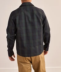Checked Cotton Gabardine Overshirt