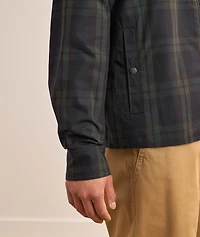 Checked Cotton Gabardine Overshirt