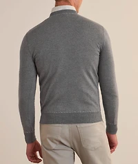 Mélange Wool Contrast Stitch Sweater