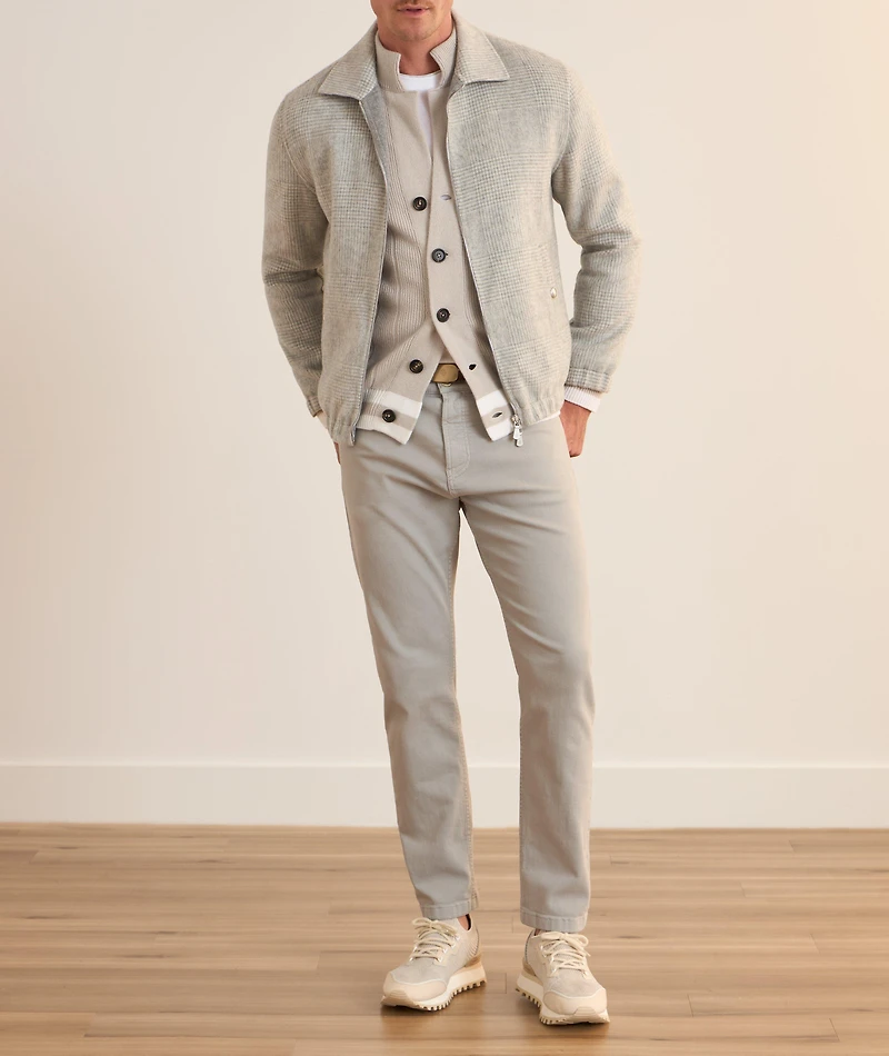 Rib-Knit Cashmere Cardigan