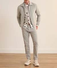 Rib-Knit Cashmere Cardigan