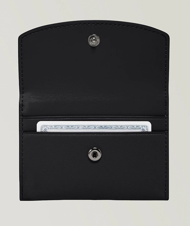 Leather Flap Card Case