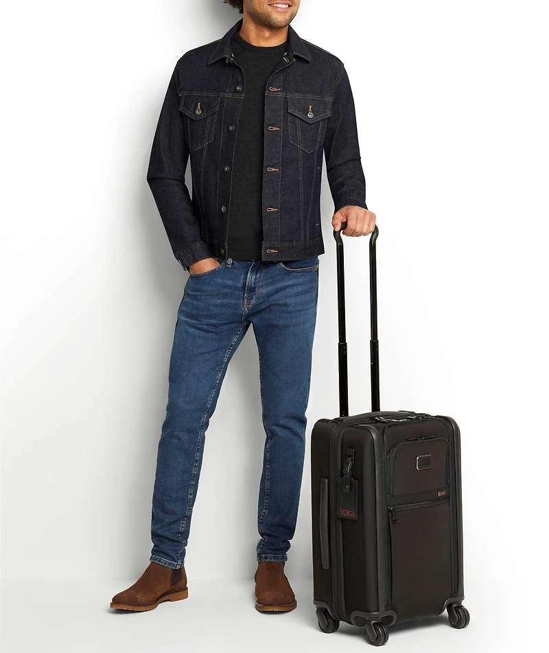 Alpha International Dual Access 4-Wheeled Carry-On