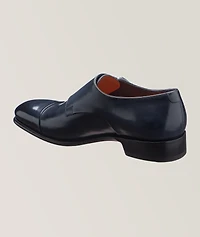 Carter Burnished Leather Monkstraps