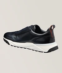 Soft Burnished Leather Sneakers