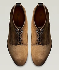 Burnished Unconstructed Suede Boots