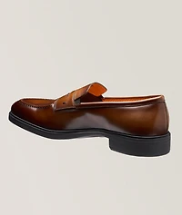 Easy Burnished Leather Penny Loafers