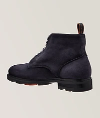 Burnished Suede Lug Boots