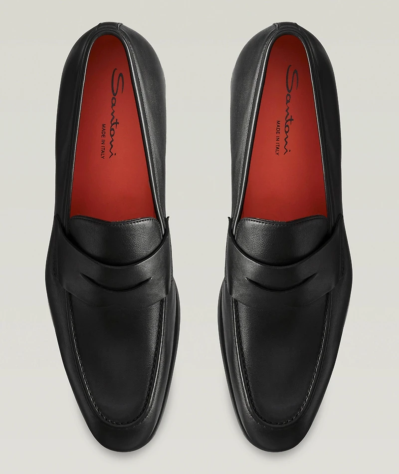 Simon Leather Penny Loafers