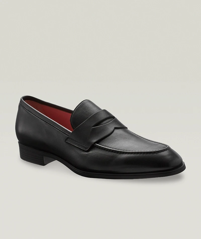 Simon Leather Penny Loafers