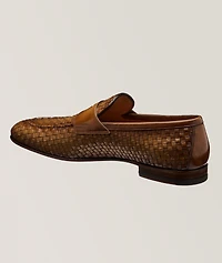 Carlos Woven Leather Loafers
