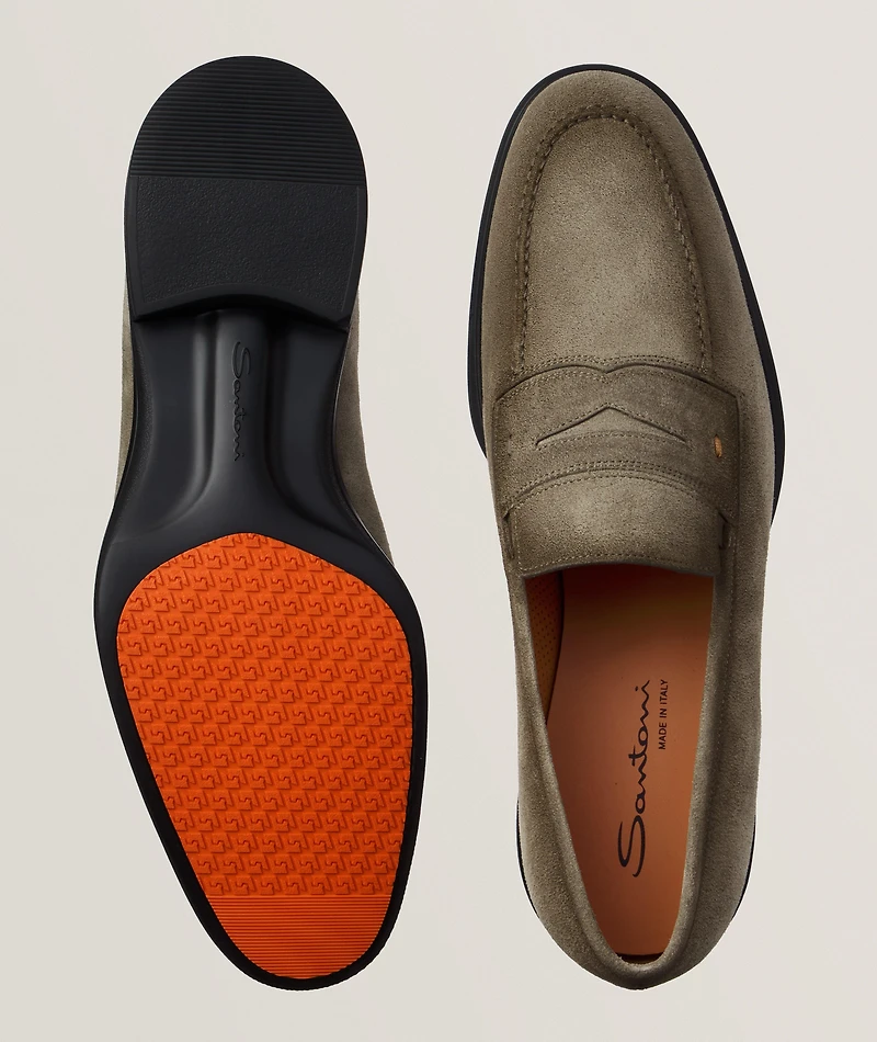 Easy Suede Penny Loafers