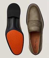 Easy Suede Penny Loafers