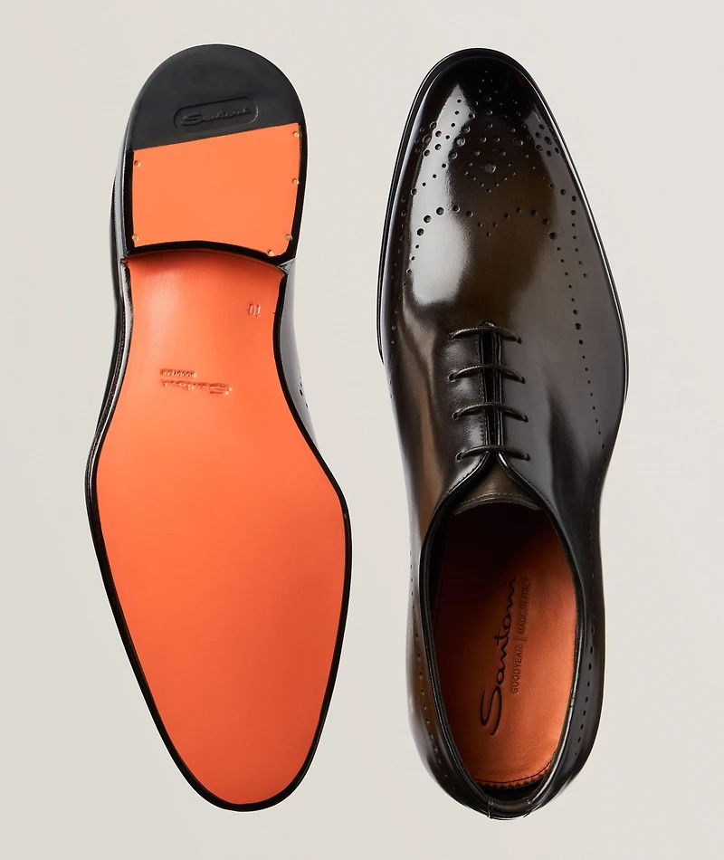 Burnished Leather Oxford Brogues
