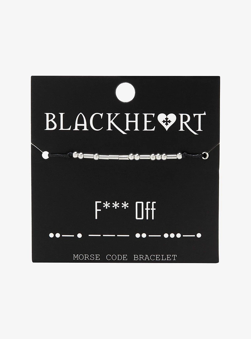 Blackheart F*** Off Morse Code Bracelet