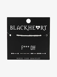 Blackheart F*** Off Morse Code Bracelet