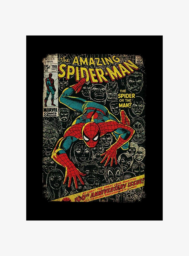 Marvel Spider-Man Comic Book Anniversary T-Shirt