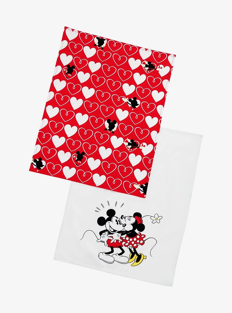 Disney Mickey Mouse And Minnie Mouse Tea Towel Set