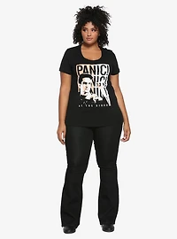 Panic! At The Disco Brendon Monochrome Girls T-Shirt Plus Size