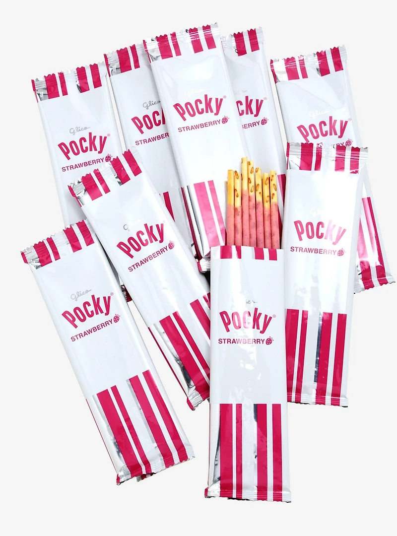 Pocky Strawberry Biscuit Sticks 9 Pack