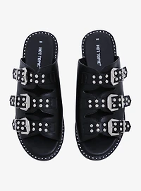 Studded Buckle Sandals