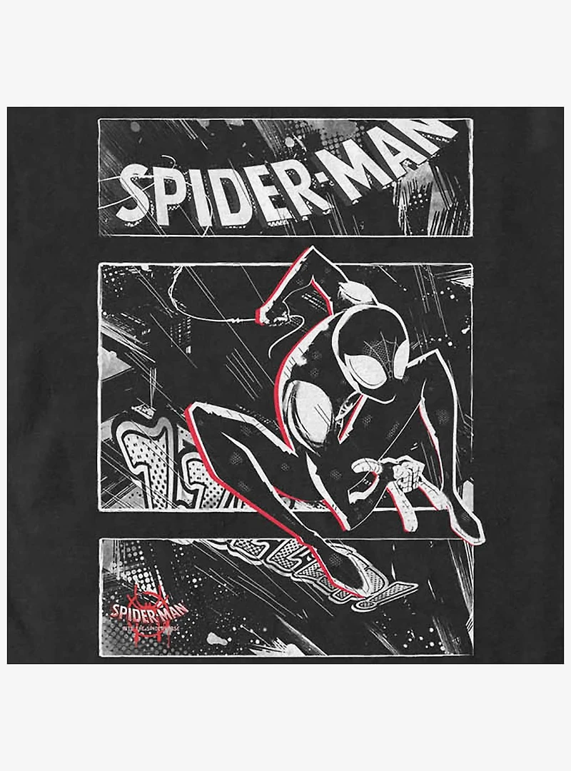 Marvel Spider-Man Street Panels Womens T-Shirt