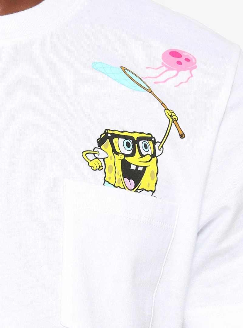 SpongeBob SquarePants Jellyfishing Pocket T-Shirt