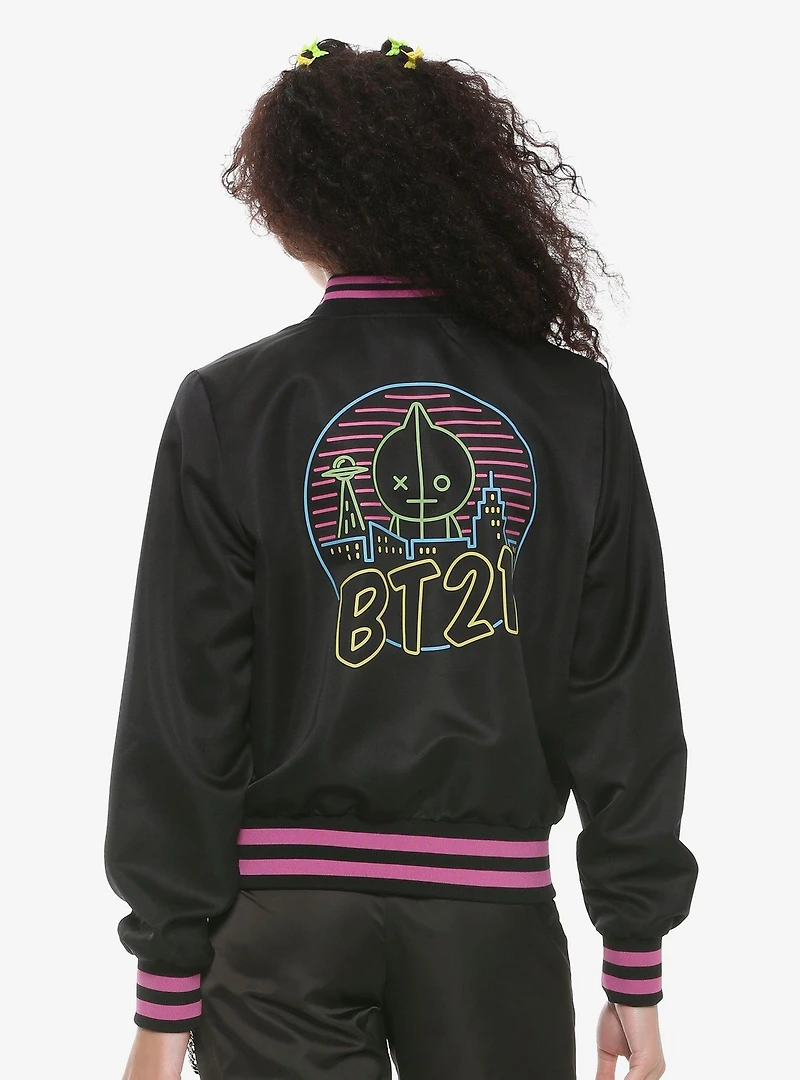 BT21 Neon Girls Bomber Jacket