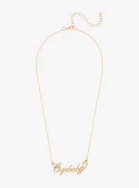 Melanie Martinez Crybaby Nameplate Necklace