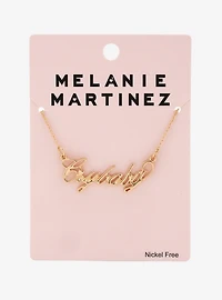 Melanie Martinez Crybaby Nameplate Necklace