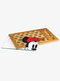 Disney Minnie Mouse Icon Glass Top Serving Tray & Knife Set
