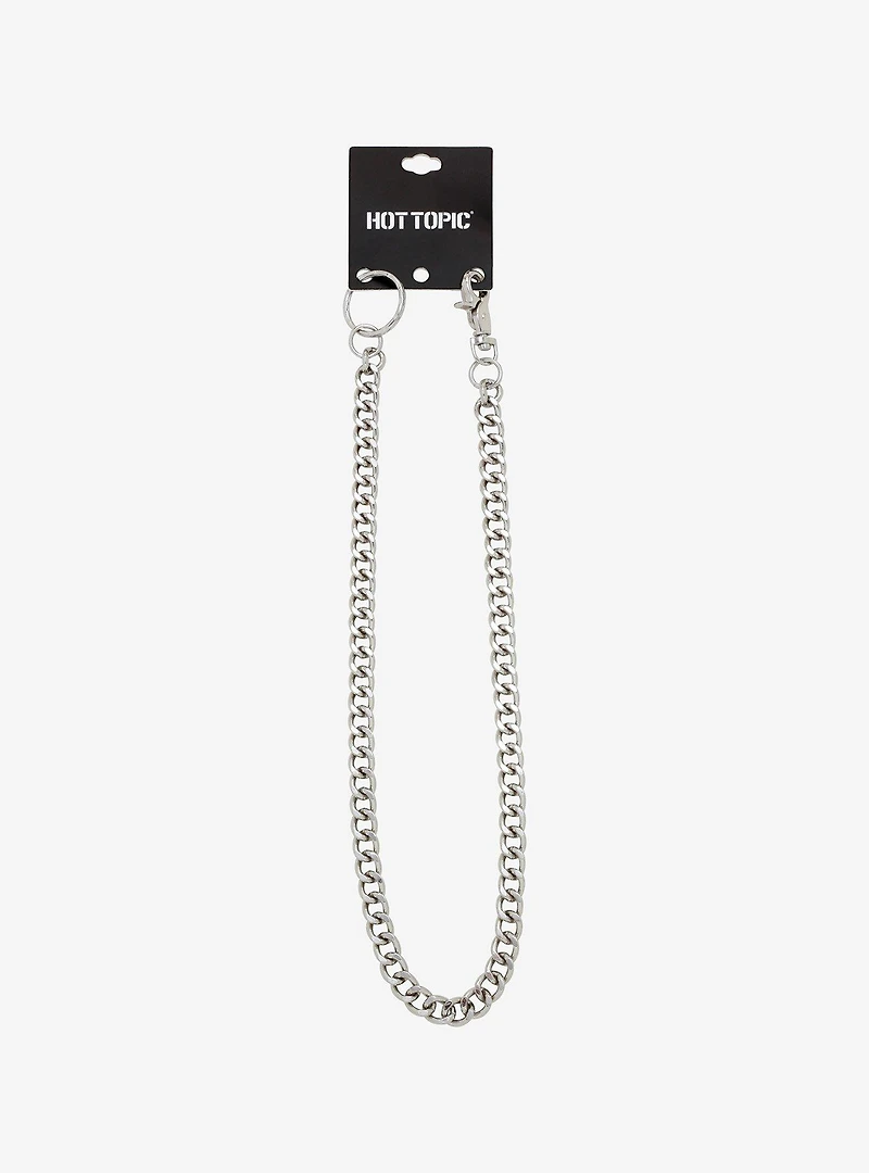 Silver Inch Basic Wallet Chain