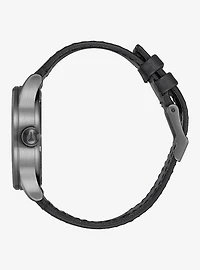 Nixon Sentry Leather Gunmetal and Black Watch