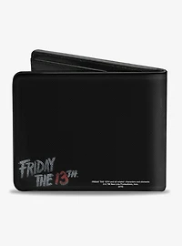 Friday The 13th Jason Mask Close Up Bi-Fold Wallet